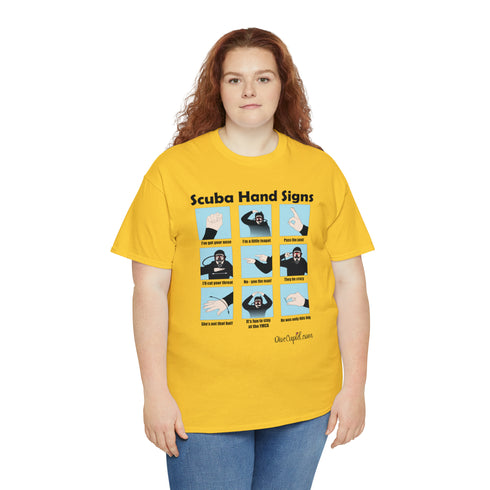 Scuba Hand Signs Relaxed Fit T-shirt